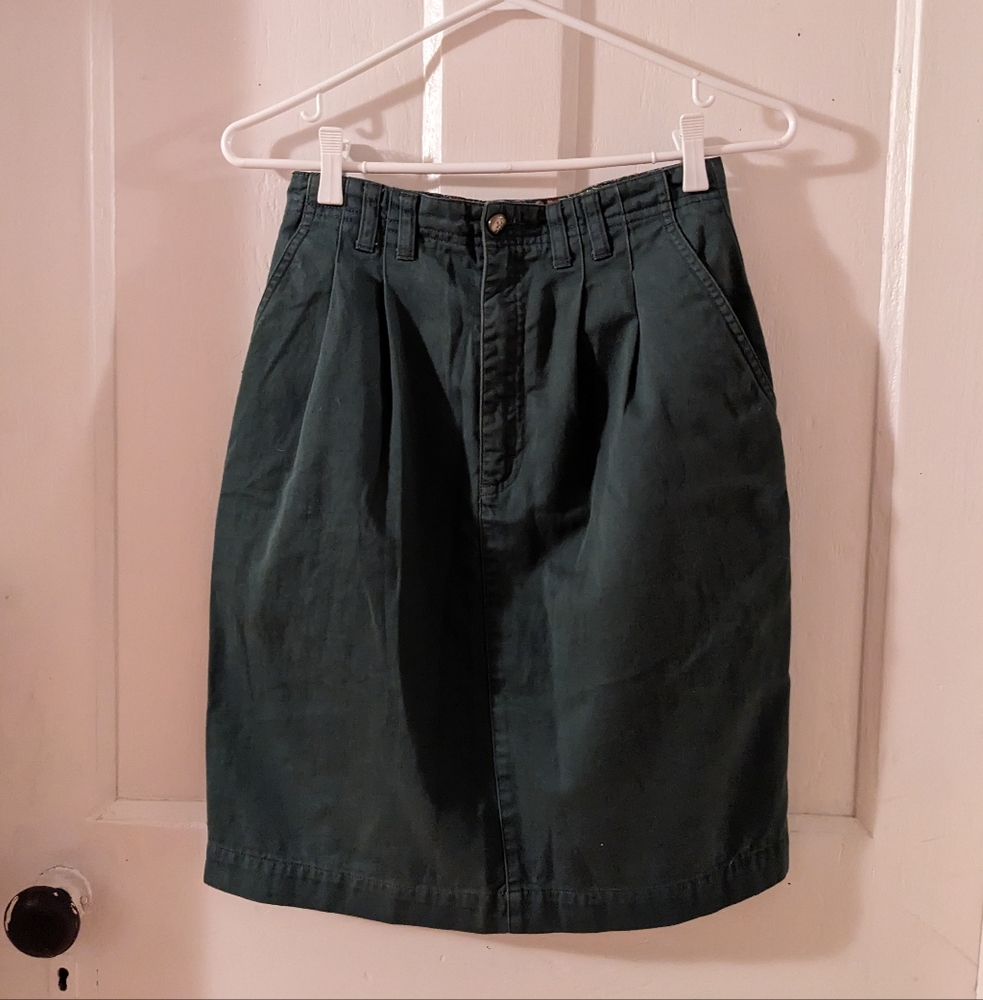 High waisted mini skirt